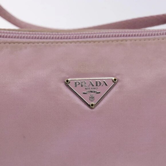 PRADA Accessory Pouch Nylon Pink Silver Auth - Picture 11 of 16